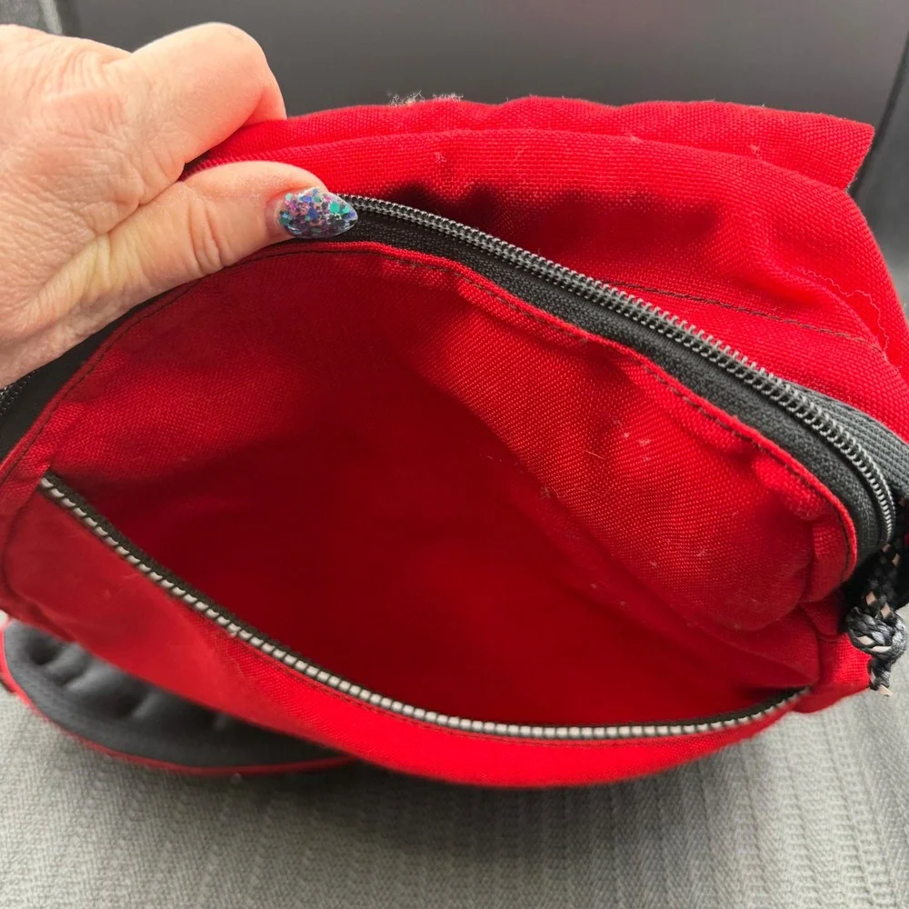 Natalex Killer Mix Red Cordura Sling Bag Padded Crossbody Backpack 1057